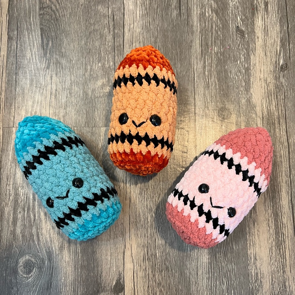 Back to School Crayon Collection- Pick 1! Handcrafted Crochet Plushies